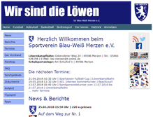 Tablet Screenshot of bw-merzen.de